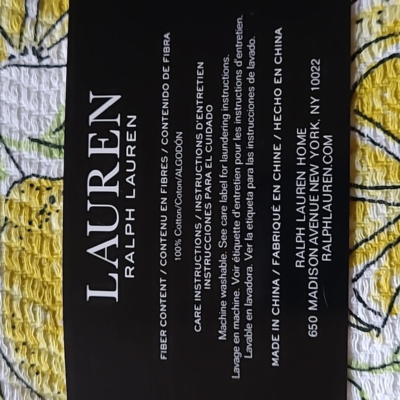 🍋Ralph Lauren Kitchen Towels - Picture 4 of 5